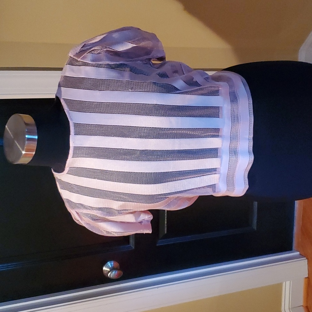 NWT pink mesh blouse